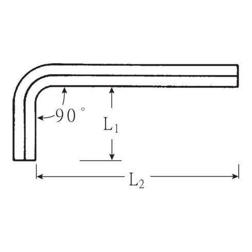 10765 Clés mâles 6 pans 2,5 mm