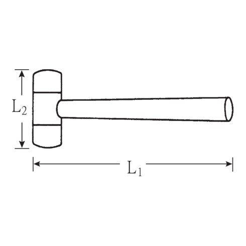 Stahlwille 10940 Marteaux de composition en caoutchouc