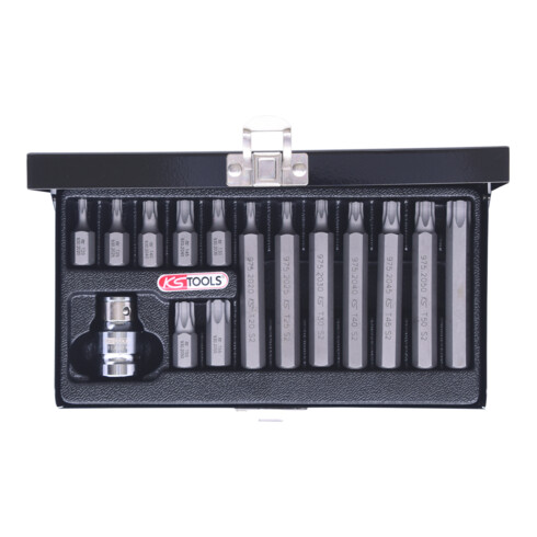 10mm Coffret d'embouts, 15 pcs., Torx