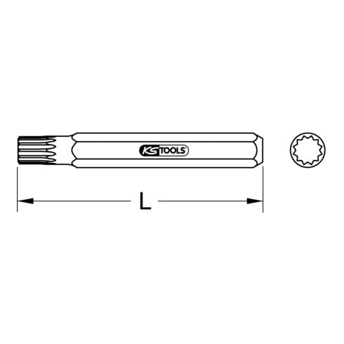 KS Tools 10mm CLASSIC Bit XZN