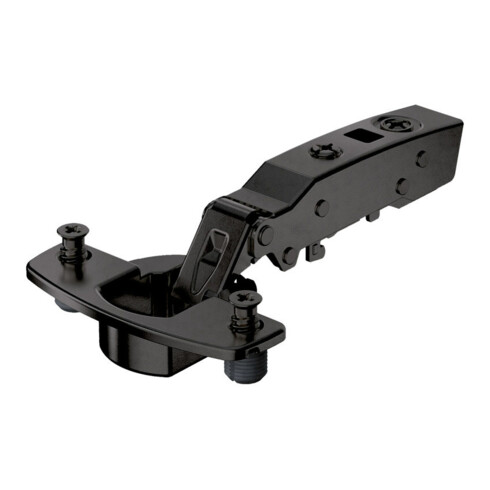 110Grad-Scharnier Sensys 8645i 12,5 mm vorlieg m vorm.Spreizmuff schwarz HETTICH