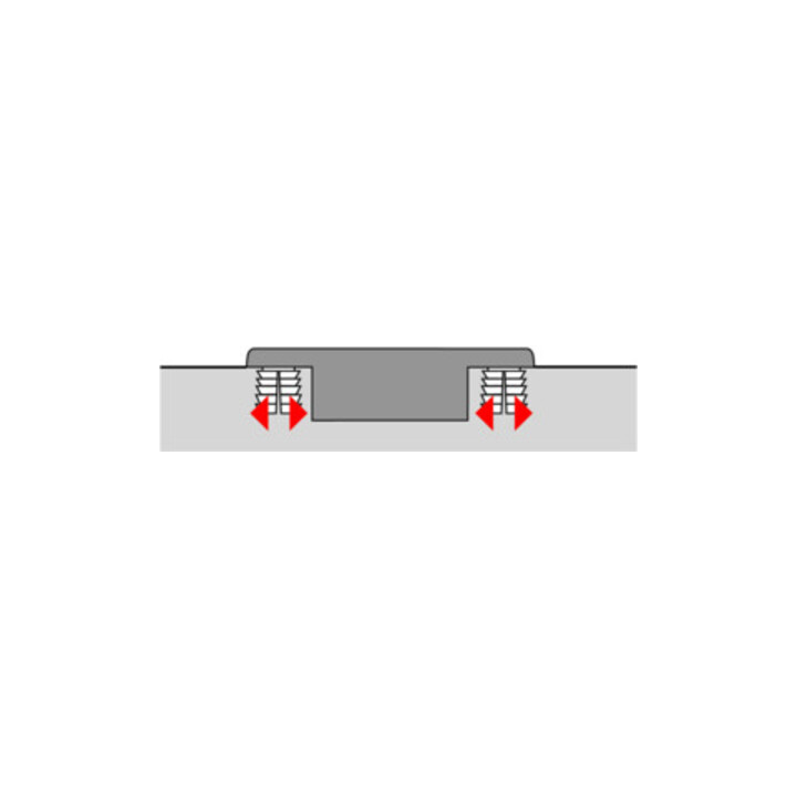 110Grad-Scharnier Sensys 8645i -4mm einliegd m vorm.Spreizmuff schwarz HETTICH