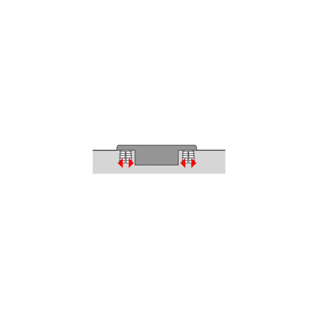 110Grad-Scharnier Sensys 8645i -4mm einliegd m vorm.Spreizmuff schwarz HETTICH