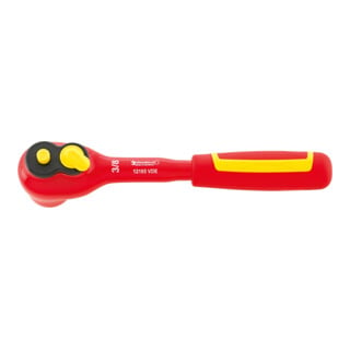 12165 VDE Cliquet QuickRelease à denture fine VDE, 3/8" 205 mm