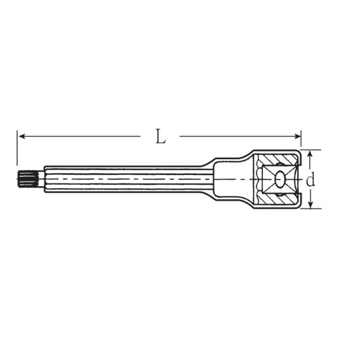 12175 VDE VDE douilles tournevis 3/8" M10 mm