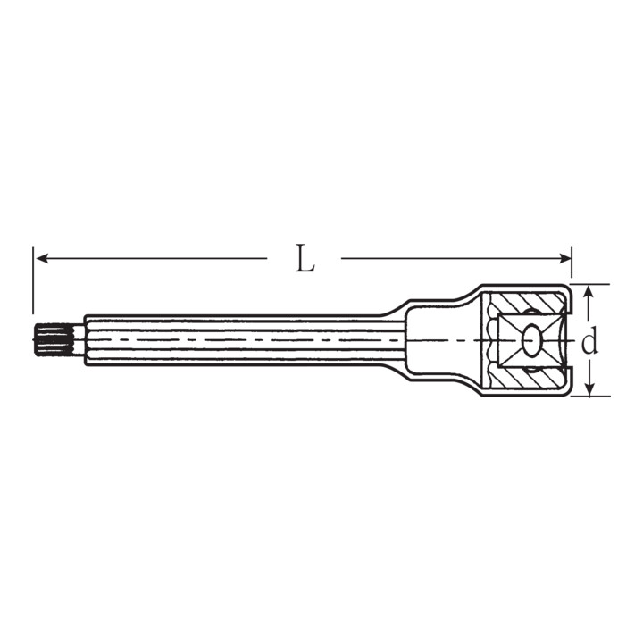 12175 VDE VDE douilles tournevis 3/8" M10 mm