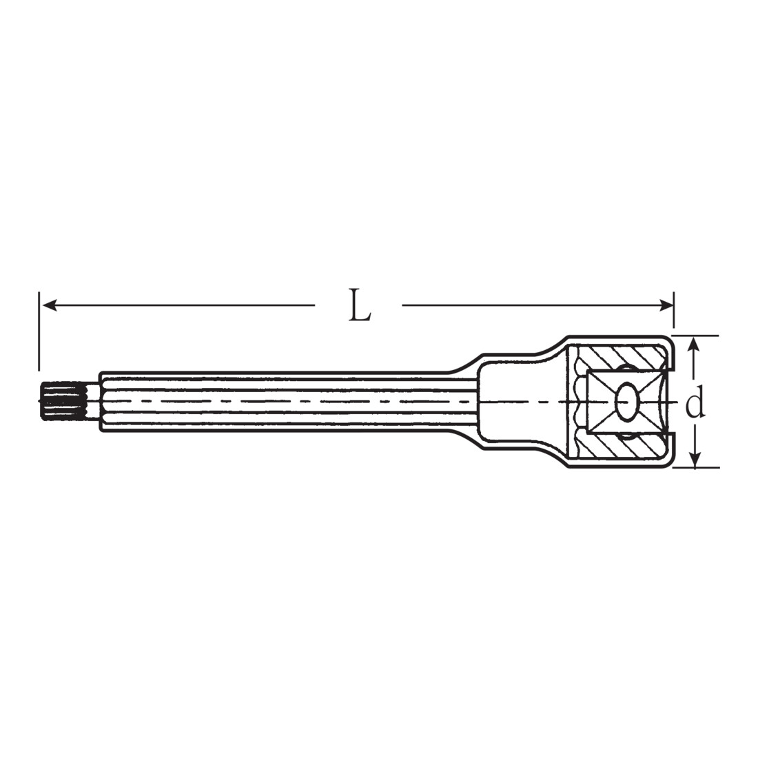 12175 VDE VDE douilles tournevis 3/8" M8 mm