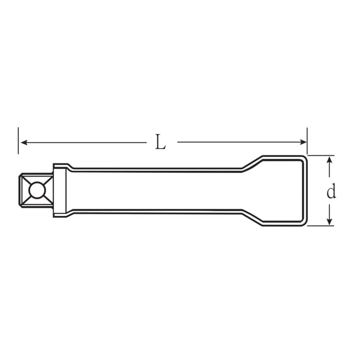 12177 VDE VDE Rallonges 1/2" Gr. 3; 70 mm