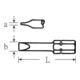 1242-1250 Embouts tournevis Stahlwille Nr. 1248, 1,2 x 6,5 mm, Hexagonal E 6,3 mm