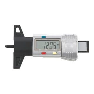 12900/4 Jauge de profondeur électronique pour profil de pneu Messbereich 25/1 mm/"