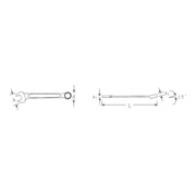 Gedore Clé mixte NC profil UD (pouces)-5