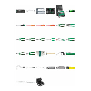 13207a Composition d'outils électricité dans la valise réf. 13209 111 Werkzeuge 12,5 kg