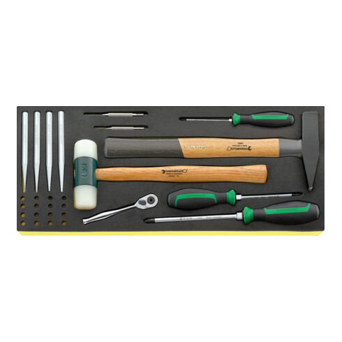 Kit d'outils dans caisse à outils Stahlwille «Line Maintenance Set» 13216/4, 122 pièces