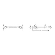 Stahlwille Clé à double pans 180a-4