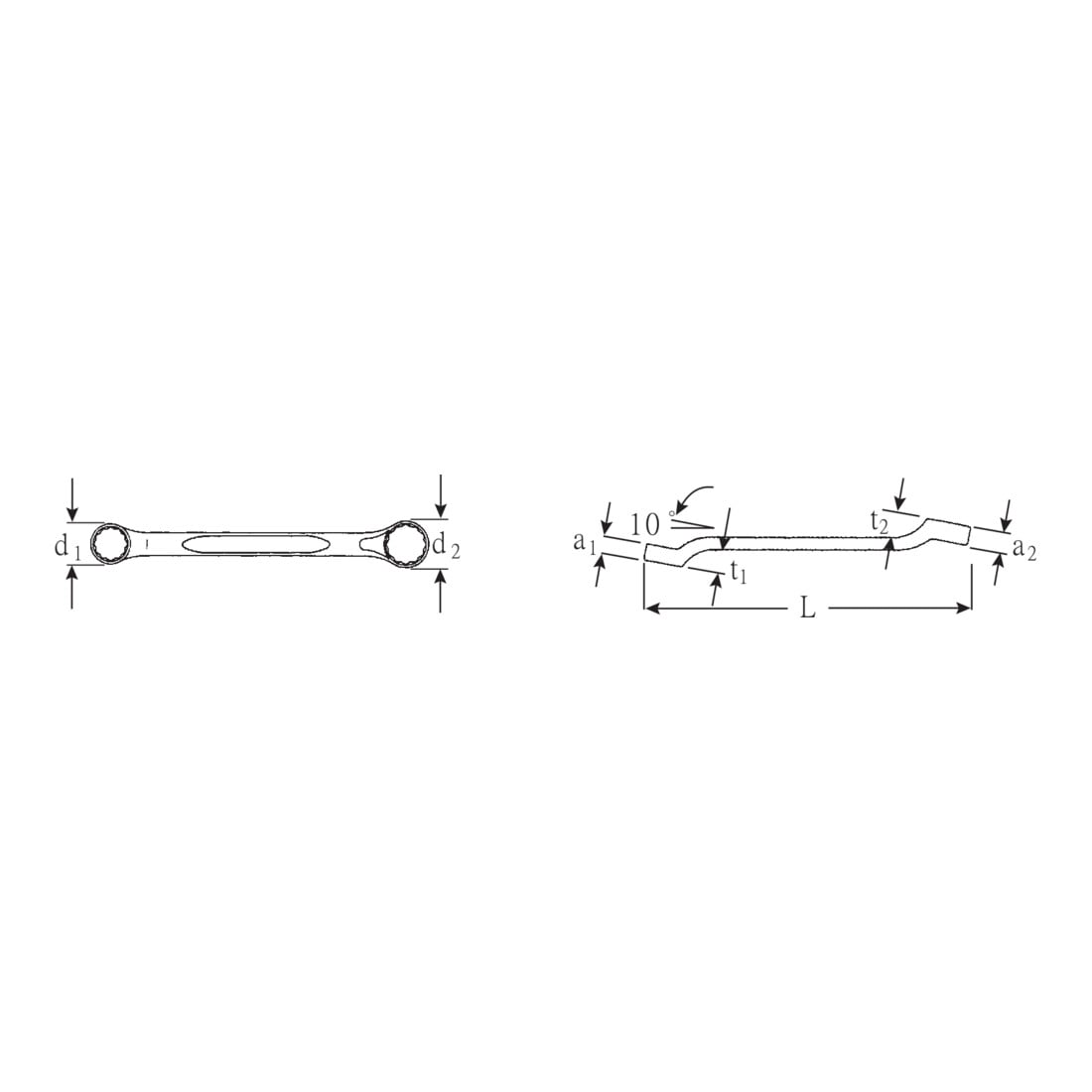 Stahlwille Clé à double pans 180a
