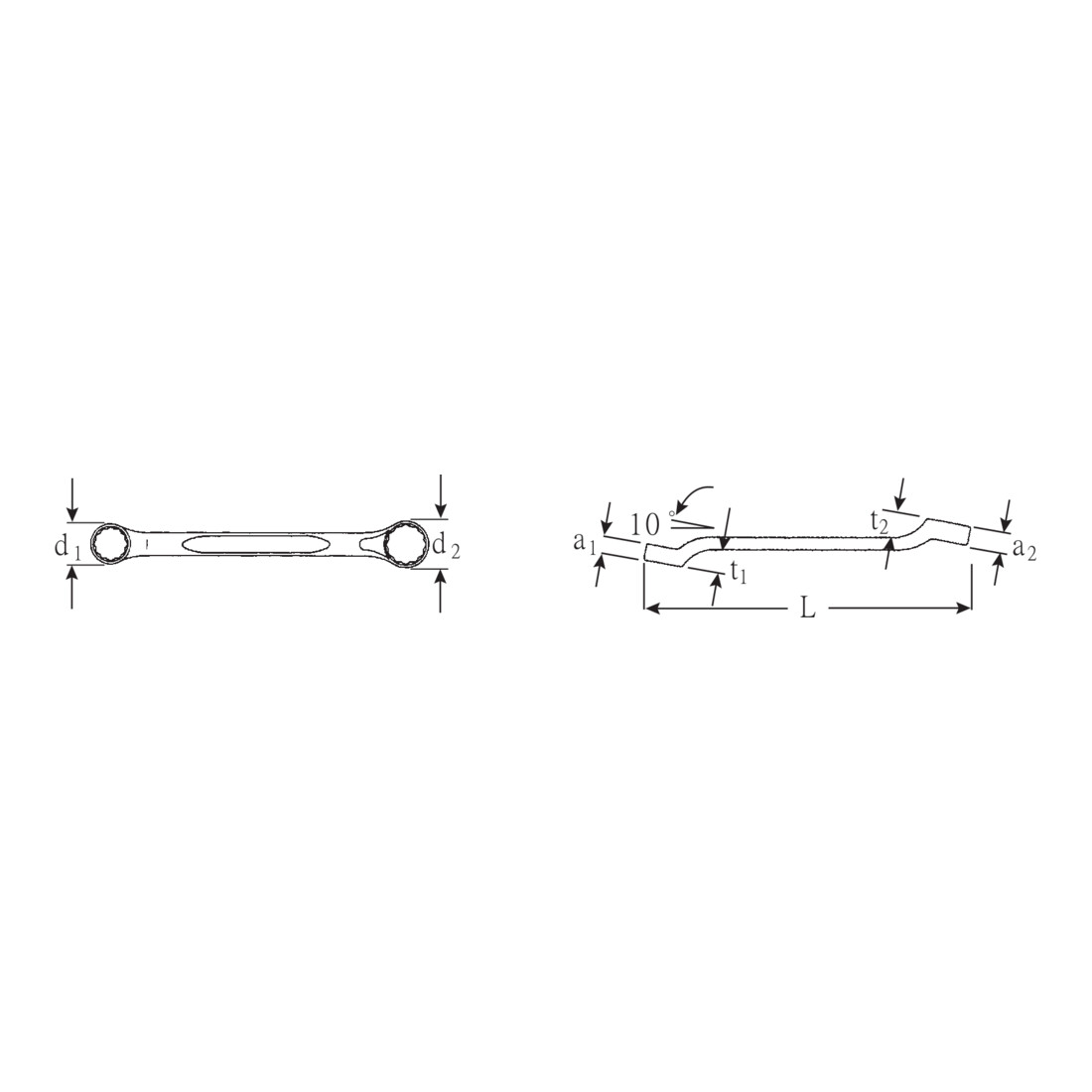 Stahlwille Clé à double pans 180a