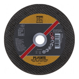 Trennscheibe PSF STEEL Dx1,6mm ger.STA Bohr.22,23mm PFERD