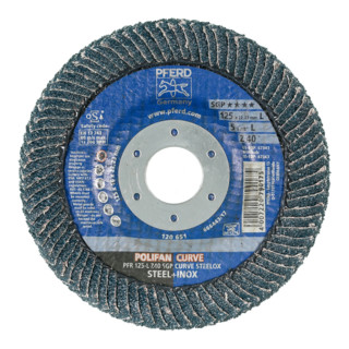 Pferd-Rüggeberg Fächerschleifsch.CURVE L 125mm K 40 gerade