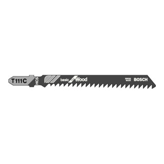 Bosch Stichsägeblatt T 111 C, Basic for Wood