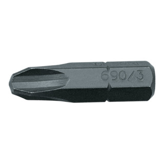 Gedore Schraubendreherbit 1/4", Vorteilspack 10-tlg, Kreuzschlitz PH 0