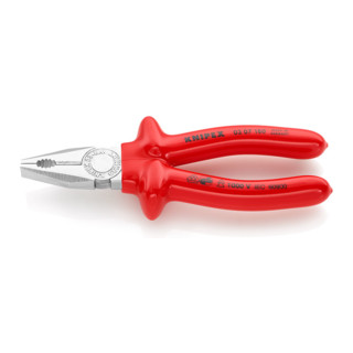 Knipex Kombizange verchromt tauchisoliert VDE-geprüft 180mm