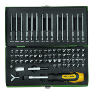 Proxxon Super-Sicherheits- und Spezialbitsatz, 1/4", 75-tlg.