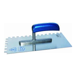 Jung-Henkelmann Glättekelle rostfrei, gezahnt + 10x10 mm