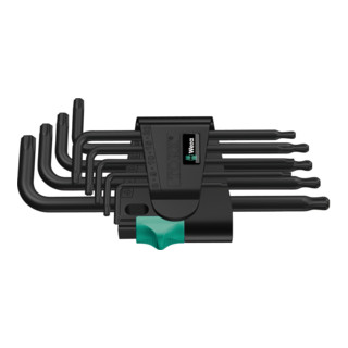 Wera 967 PKL/9 TORX® Winkelschlüsselsatz, 9-teilig, BlackLaser