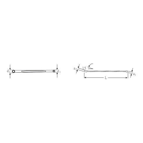 220a Clés polygonales 11/16 x 3/4; Packnorm 5 St.; 291 g