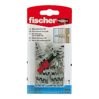 fischer Gipskartondübel GK m. Schraube Blisterkarte