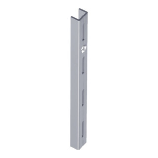 Wandsch. L.1500mm weißaluminium STA einreihige Lochung Element-System