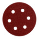25 feuilles abrasives auto-agrippantes, 80 mm, P 80, série « professional », pour bois et métal, pour ponceuse excentrique metabo