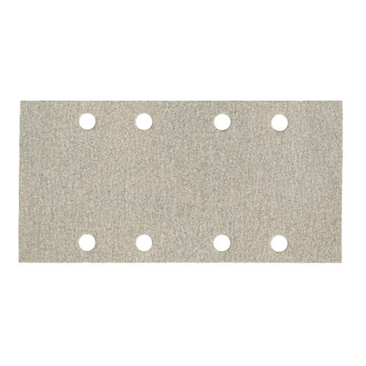 25 feuilles abrasives auto-agrippantes 93 x 185 mm, P 240, série « professional », pour peinture, vernis, mastic, pour ponceuse vibrante metabo