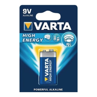 Batterie High Energy 9V E-Block 550mAh V-ALK04922 VARTA 1St./Blister