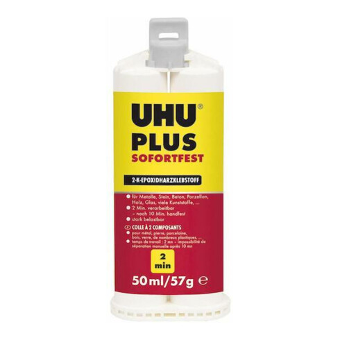 2Komponentenkleber 57g Kartusche UHU plus sofortfest UHU