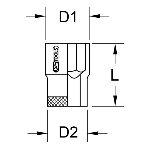 KS Tools 3/4" BRONZEplus connecteur à six pans creux BRONZEplus