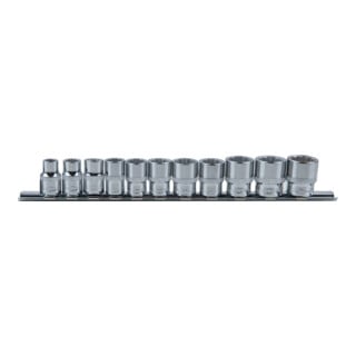 3/8" CHROMEplus Jeu de douilles 12 pans, longues, 11 pcs. 8-19 mm