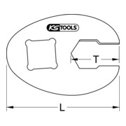 Clé à six pans creux 3/8" KS Tools-5