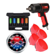 3/8" Coffret de dépointeuse pneumatique, 9 pcs-3