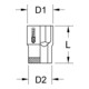 Outils KS Douille hexagonale TITANplus 3/8" TITANplus-3