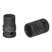 Prise de force KS Tools 3/8" 12 points, courte (pouce)