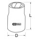 KS Tools 3/8"' Prise de force à profil hélicoïdal KS Tools-3