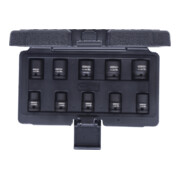 3/8" Jeu de douilles à chocs, 10 pcs.12 pans, courtes-2