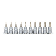 3/8" Jeu de douilles tournevis TX, 10pcs., T10-T55