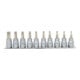 3/8" Jeu de douilles tournevis TX, 10pcs., T10-T55-3