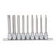 3/8" Jeu de douilles tournevis TX CHROMEplus, longues, 9 pcs. T20-T60-1