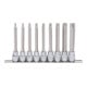 3/8" Jeu de douilles tournevis TX CHROMEplus, longues, 9 pcs. T20-T60-3