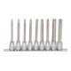 3/8" Jeu de douilles tournevis TX, longues, 9 pcs., T20-T60-3