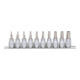 3/8" Jeu de douilles tournevis TX percé, 10 pcs., TB10-TB55-3