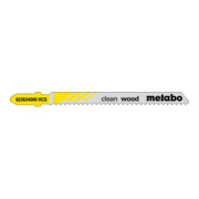 Metabo 3 Lames de scie sauteuse bois Série professionnelle 74/ 2,5 mm HCS-1